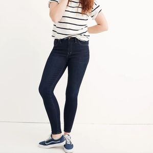 Madewell 9" Mid-rise Skinny Jeans in Larkspur Wash Magic Pockets Size 29P